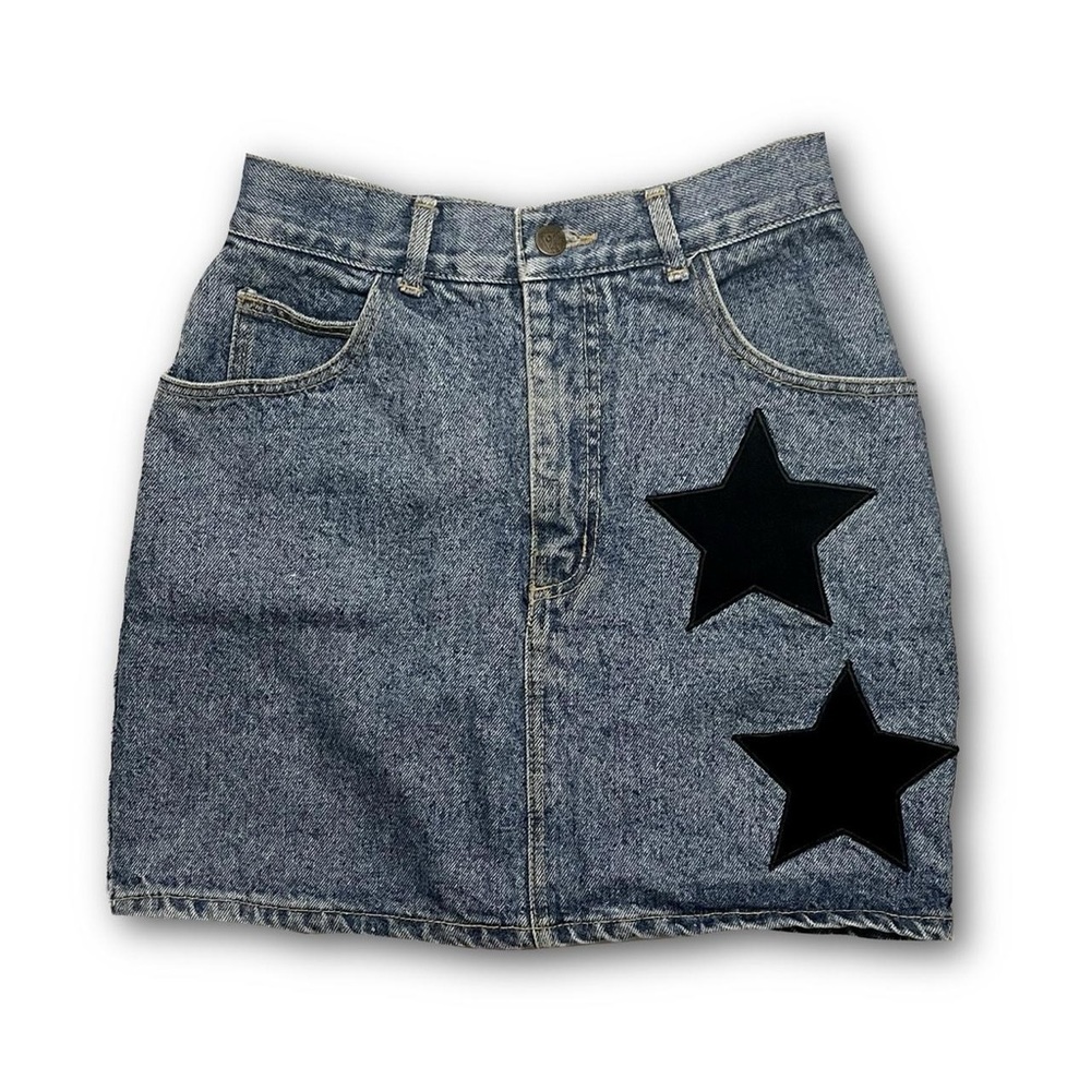 Vintage Guess Star denim mini skirt size 29